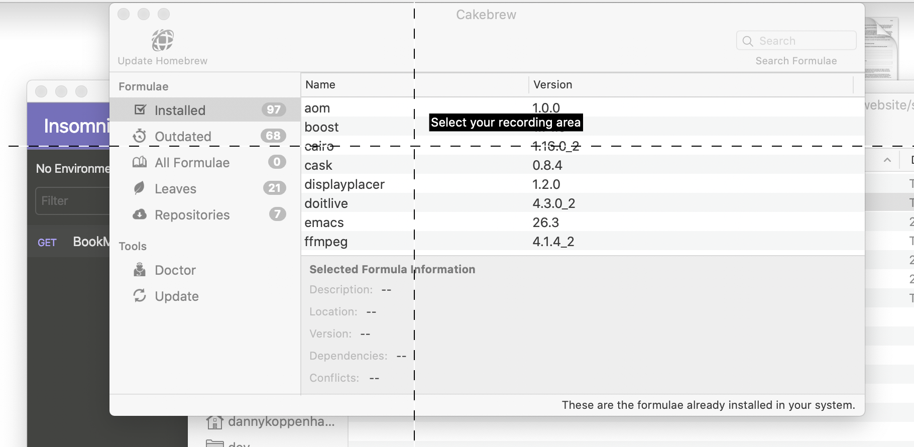 Screenshot: RecordIt