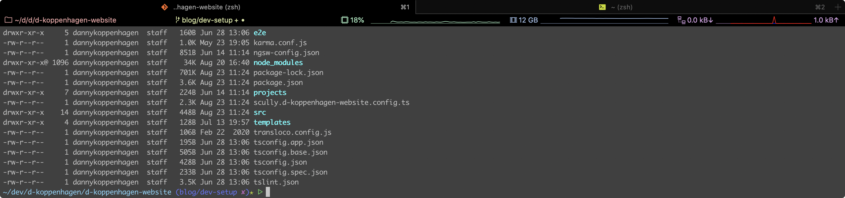 Screenshot: iTerm2
